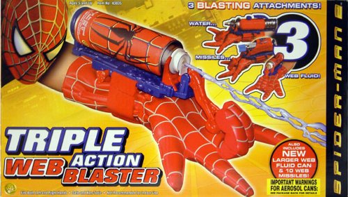 Childrens Toyshop  Toys : Spiderman 2 - Triple Web Blaster