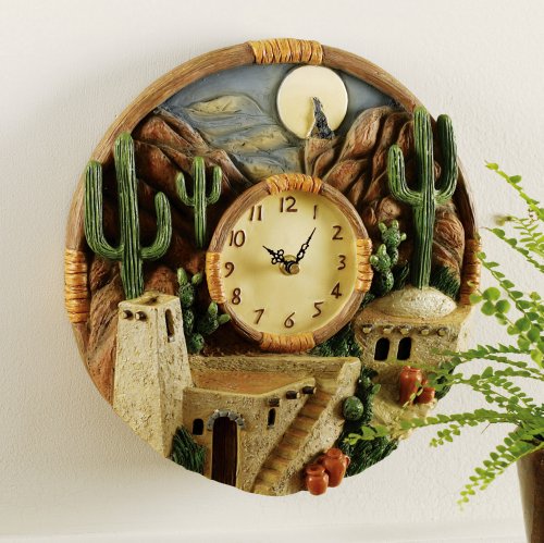 Southwest Scene Hanging Wall Clock
