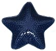 Blue Fish Ceramic Pottery Starfish Small Bowl Set of Six 4 3/4" x 1 1/2"