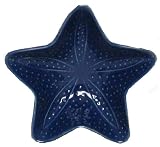 Blue Fish Ceramic Pottery Starfish Small Bowl Set of Six 4 3/4" x 1 1/2"