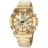 Invicta Mens 1503 Chronograph 18k Gold Ion-Plated S