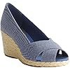 Chaps Blue Dakoda Espadrille Wedges - Women