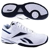 Reebok Men's Pump Net Pro Tennis Shoe (White / Navy) Tennis Shoes, Available in Various Sizes