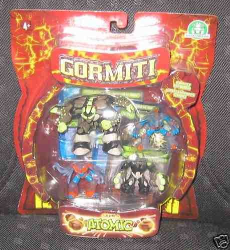 gormiti 4 figure pack -barbataus, ancient sentry, magic crow and darknes the gory