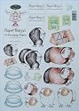 A4 3D step by step Paper Nation pets decoupage sheet - guinea pigs