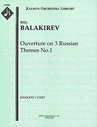 Ouverture on 3 Russian Themes No.1: Bassoon 1 and 2 parts (Qty 2 each) [A5380]