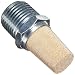 Parker EM50 EM Series Sintered Bronze Muffler/Filter, 1/2" NPT Male, 7/8" Hex Size, 250 psi