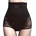 Shymay Women's Shapewear Brief Lace Minizing High Waist Tummy Control Panties, Black, Tag Size XL=US Size Small