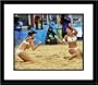 Misty May-Treanor and Kerri Walsh 2008 Olympics Beach Volleyball - Gold Medal Celebration Celebration - Framed 8x10 Photograph