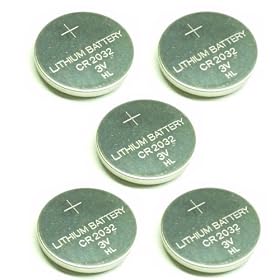 CR 2032 PILES BOUTON LITHIUM 3V LOT DE 5 Pi�ces