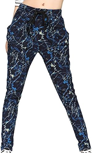 Kety Women's Fashion Printed Skinny High Rise Slim Fit Pencil Pants Harem