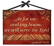 As For Me and My House We Will Serve The Lord Metal Inspirational Wall D&eacute;cor Sign