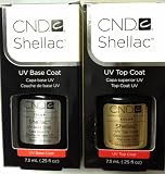 Cnd Shellac Gel Topcoat (0.25 Oz) and Basecoat (0.25 Oz)