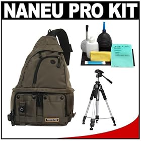 Naneu Pro Military Ops Echo Photo Backpack (Olive Drab) + Tripod + Accessory Kit for Canon... by Naneu Pro