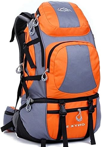 TOPEST Large 45L Lightweight Durable Rip &amp; Water Resistant Outdoor Sports Backpack Daypack for Hiking, Cycling, Traveling, Climbing, Running - BP0016 (Orange)