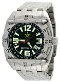 Rogue Warrior Red Cell Silver Stainless Steel Band 200M GMT Watch