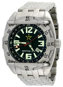 Rogue Warrior Red Cell Silver Stainless Steel Band 200M GMT Watch