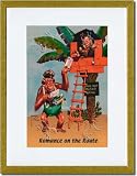 Gold Framed/Matted Print 17x23, Romance on the Route