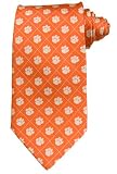 Clemson University Tigers 1 Tone Necktie Orange