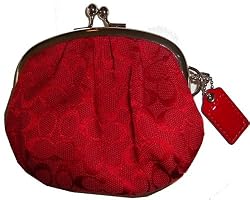 Women's Coach Change Purse Signature Frm Coin Purse 60502