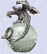 medieval Mystical Dragon on an Orb