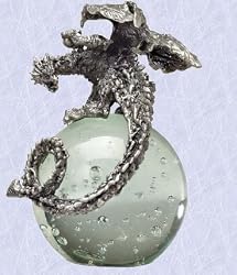 medieval Mystical Dragon on an Orb