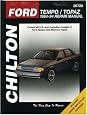 Ford Tempo and Topaz, 1984-94 (Chilton's Total Car Care Repair Manuals)