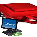 ASUS ** RUBY RED ** Tablet Hard Cube Carrying Case with Attached Pocket to Contain ASUS Charger and Accessories ( Black , White , T101MT , T101 MT ) + Vangoddy Live * Laugh * Love Wrist band