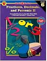 Math 2 Master Fractions, Decimals, and Percents II, Grade 6