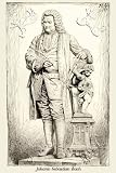 Art Poster, Johann Sebastian Bach - 18.75 x 27.5