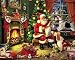 White Mountain Checking It Twice 1000 Piece Jigsaw Puzzle