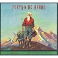 Forty Nine Orange Label, 1920 Art Print Poster By unknown, 12.25 " x 13.38 "