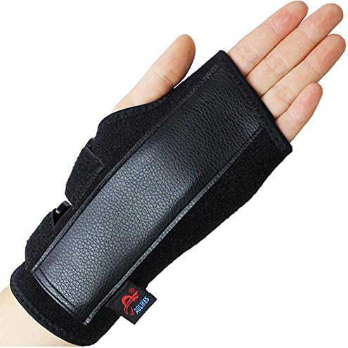 Adjust Wrist Support Brace Carpal Tunnel Splint Strain Sprain Support Band with Splint (L, For right hand(1pc))