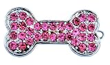 Beau Nouveau BNBTBLBONEBT1.25 Crystal Bling Bone Barrette - Blue Topaz - 1.25 Inch
