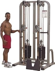 Body Solid Pro Club Line SDC2000G1 Dual Cable Column with Dual 160-Pound Weight Stacks