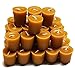 100% Beeswax 12-15 Hour Votive Candles - Bulk Pack of 36