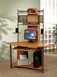 Apollo Computer Tower Desk in Pewter/Pearwood Finish By Studio RTA Furniture