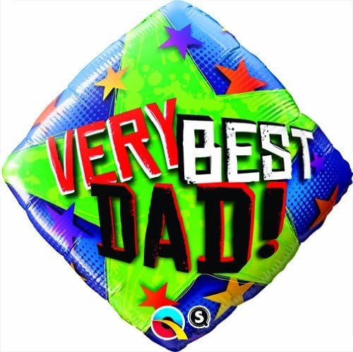 Very Best Dad Stars 18 inch Qualatex Suprafoil Balloon