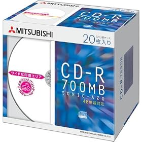 �O�H���w���f�B�A CD-R 700MB 4~48�{�� 20�� 5mm�X�����P�[�X ���C�h����\ SR80SP20