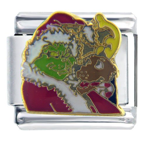 The Grinch And Max Christmas Licensed Italian Charms Bracelet Link