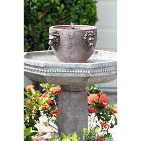 Smart Solar 34404RM1 Milano Lion Head Estate Fountain with Solar on Demand by 