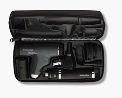 Welch Allyn Diagnostic Set with PanOptic Ophthalmoscope, Otoscope, Lithium-Ion Handle, Hard Case