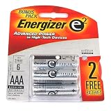Energizer e2 Titanium Technology AAA Alkaline Batteries 4 Pack w/ Bonus 2 Free Batteries