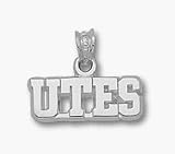 Utah Utes Utes 1/4 Charm - Sterling Silver Jewelry