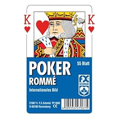 Ravensburger 27067 - Poker, Internationales Bild - 55 Blatt, glasklares Etui