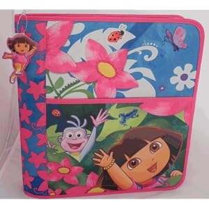 Dora Fabric 3 Ring Binder