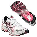 ASICS Women's GEL-Kayano XII Size: 8.5, Width: 2A, Color: White/Raspberry
