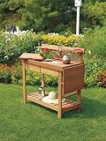 ACE TRADING - WORLD ZONE AS-759 POTTING BENCH WITH DROP LEAF