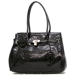 London Office Tote Croc Finish - Colors Available