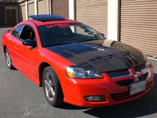 03 04 05 06 DODGE STRATUS COUPE / CHRYSLER SEBRING COUPE CARBON FIBER HOOD - By IPP - IMAGE PERFORMANCE PRODUCTS, INC.